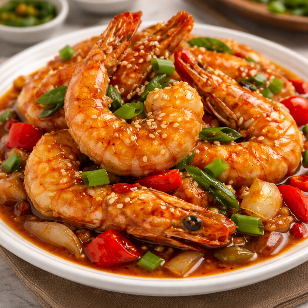 Udang saus tiram Mang Engking